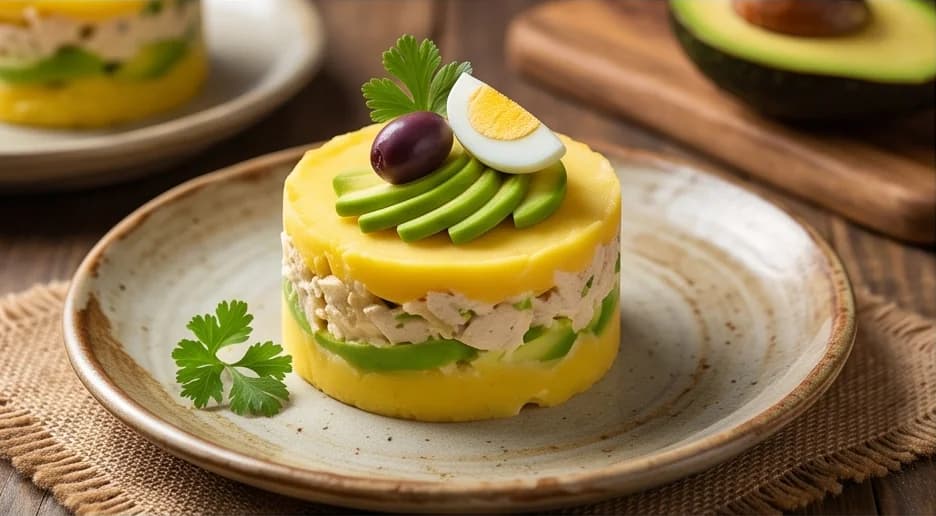 Causa de Cangrejo y Palta